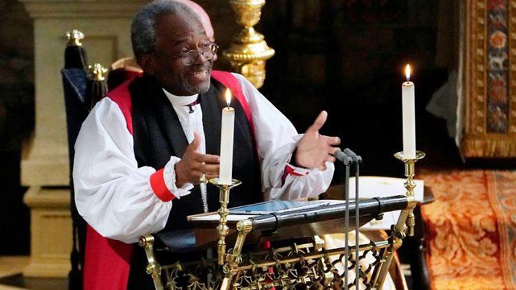 Predigte gut doppelt so lang wie geplant: Bischof Michael Bruce Curry.