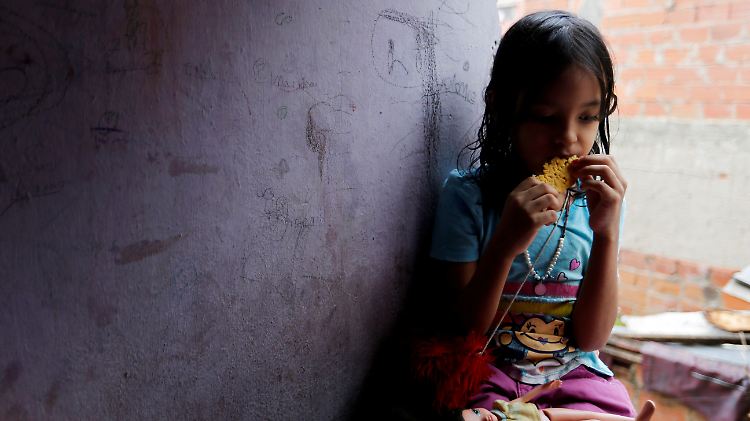 15 Prozent der Venezolaner litten 2017 an Unterernährung. Vor allem Kinder machen traumatische Erlebnisse.