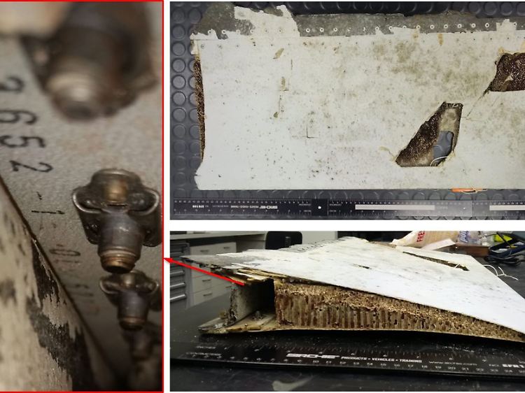 An der Küste von Mauritius wurden im Oktober 2016 diese Wrackteile der verschollenen Boeing 777 entdeckt.