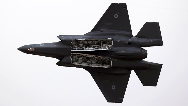 Ein israelischer Kampfjet vom Typ F35 - mit welchen Maschinen der Einsatz am frühen Morgen erfolgte, ist aber unbekannt.