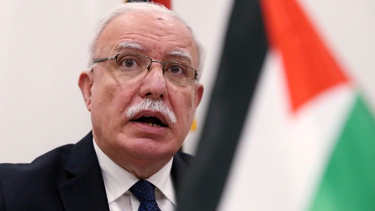 Der palästinensische Außenminister Riad Maliki.