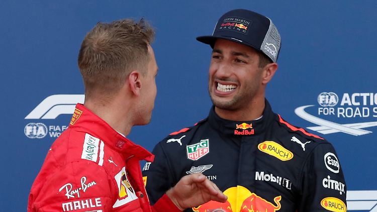 "Wir haben bisher alles richtig gemacht": Daniel Ricciardo, hier mit Sebastian Vettel.
