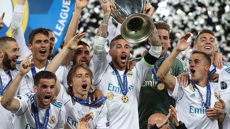 Der Käpt'n hat den Pott: Sergio Ramos.