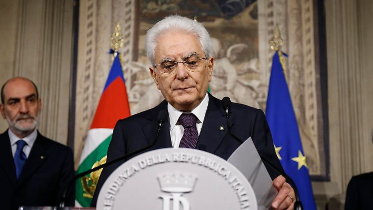 Italiens Präsident Mattarella verhindert einen eurofeindlichen Wirtschaftsminister