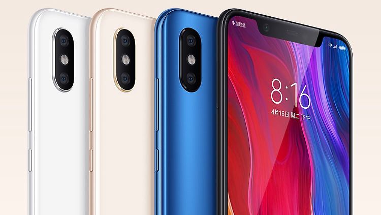 Das Xiaomi M 8 kommt nicht nur optisch dem iPhone X sehr nahe.
