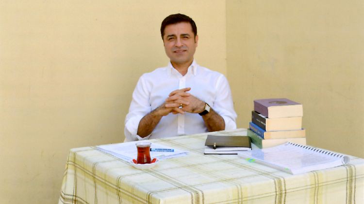 HDP-Politiker Selahattin Demirtas im Gefängnis. 