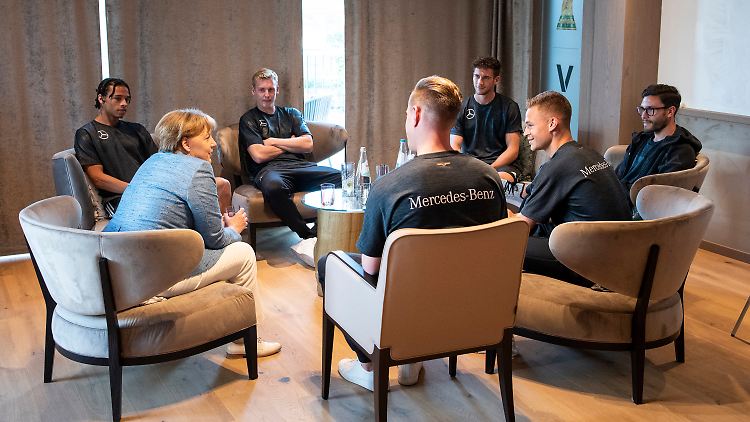 Plauderstunde mit der Kanzlerin.