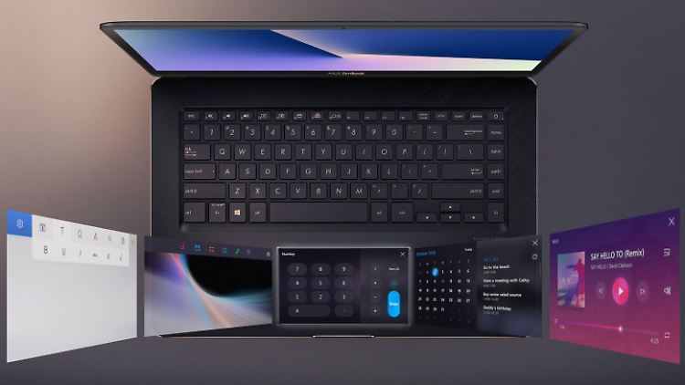 Das Asus Zenbook Pro 15 hat statt des Touchpads ein "Screenpad". 