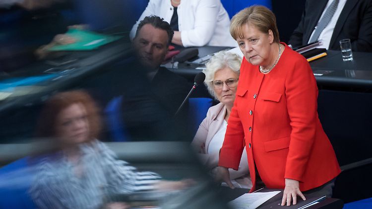 Die neue Regierungsbefragung war eine ungewohnte Situation für die Kanzlerin.
