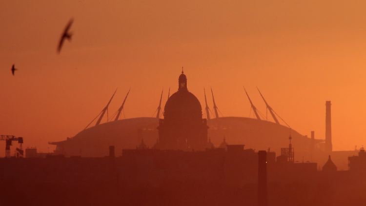 Auch in St. Petersburg wird während der WM gekickt.