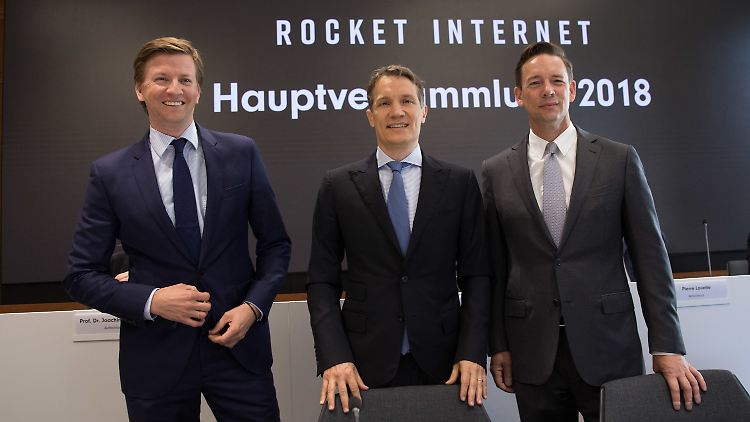 Vorstandsvorsitzender Oliver Samwer (m.) will Geld in die Hand nehmen, um ein neues Zugpferd zu finden.