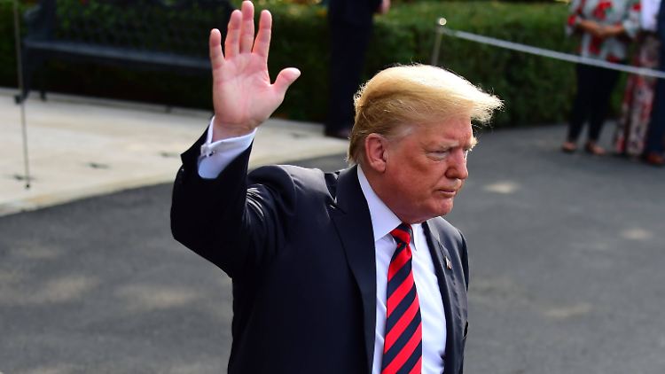 Eilt zum nächsten Gipfeltreffen - Donald Trump.