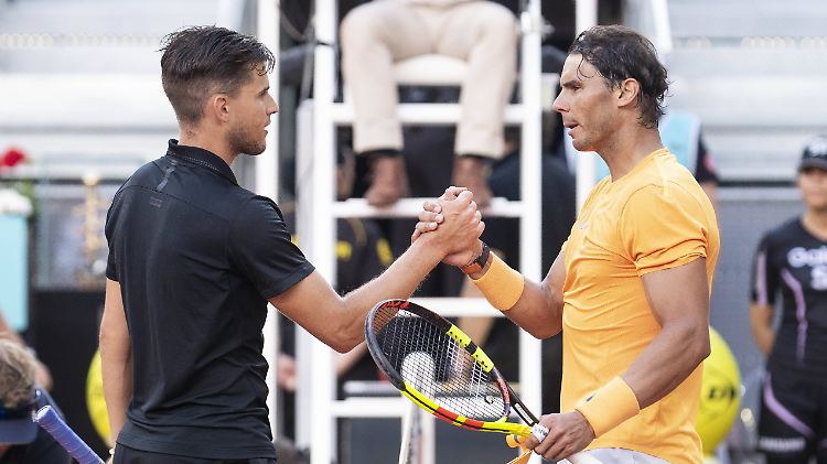 Standen sich in Paris auch schon im letzten Jahr gegenüber. Thiem (l) scheiterte im Halbfinale an Nadal.