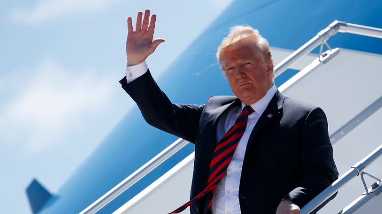 Donald Trump besuchte am Wochenende den G7-Gipfel in Kanada, reiste aber verfrüht ab.