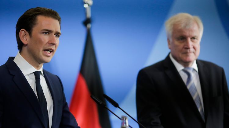 Der österreichische Bundeskanzler Sebastian Kurz und Bundesinnenminister Horst Seehofer.