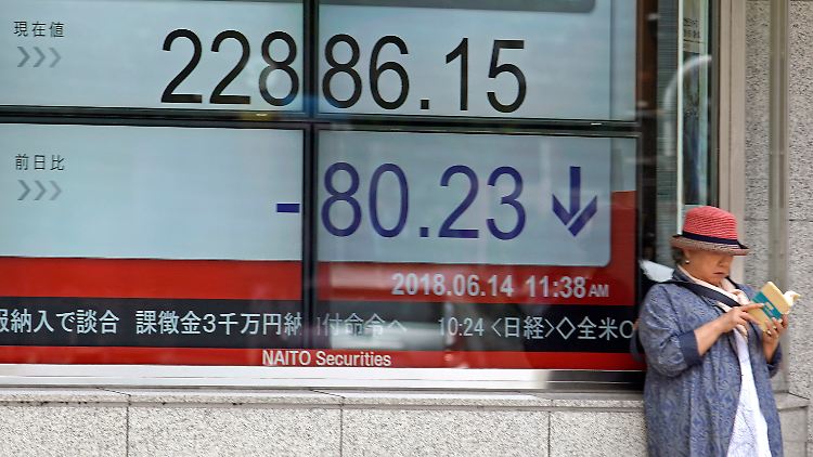 Zinsanhebunung im "aggressiven Ton": Die Weichenstellung in den USA belastet - zusammen mit dem Faktor Trump - die Börsenstimmung in Tokio.