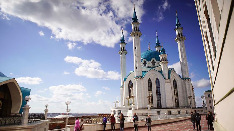Die Kul-Sharif-Moschee ist das Wahrzeichen der Stadt.
