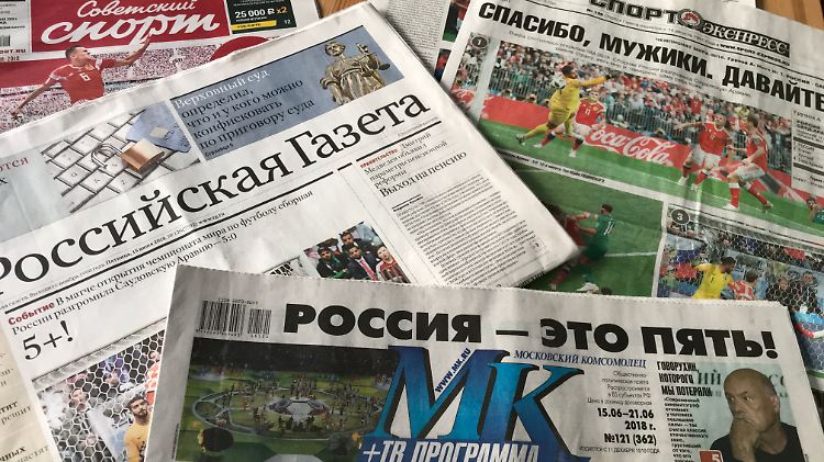 Russlands Presse kann überraschend Positives vermelden.