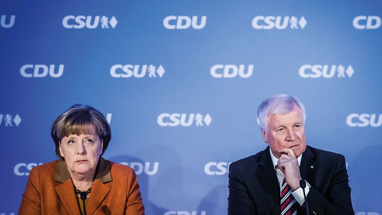 Konflikte gibt es immer wieder: Pressekonferenz von Angela Merkel und Horst Seehofer im Februar 2017 in München.