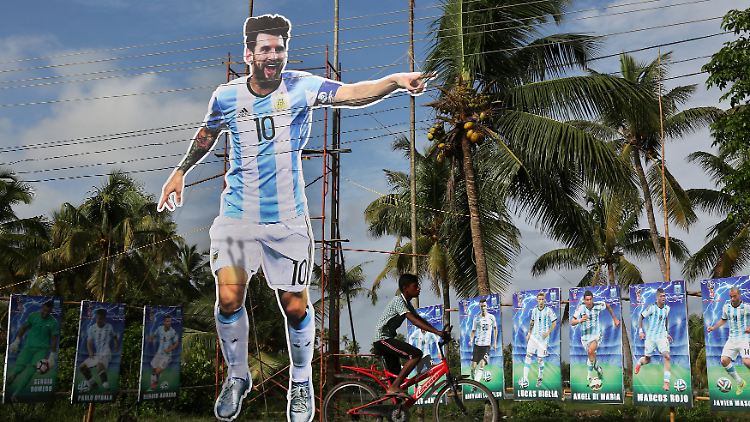 Kann auch mit Ziegen: Messi