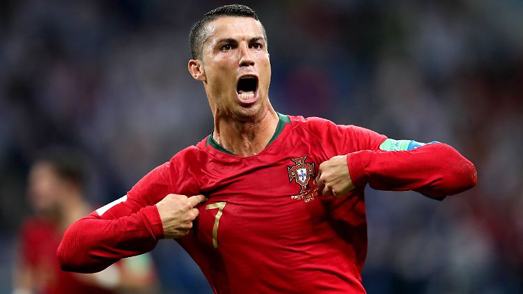 Er war's: Gegen Spanien erzielt CR7 drei Treffer.