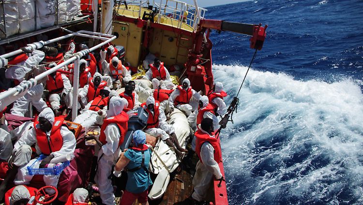 Der Rettungsschiff "Seefuchs" der Organisation Sea-Eye darf nicht in Italien anlegen.