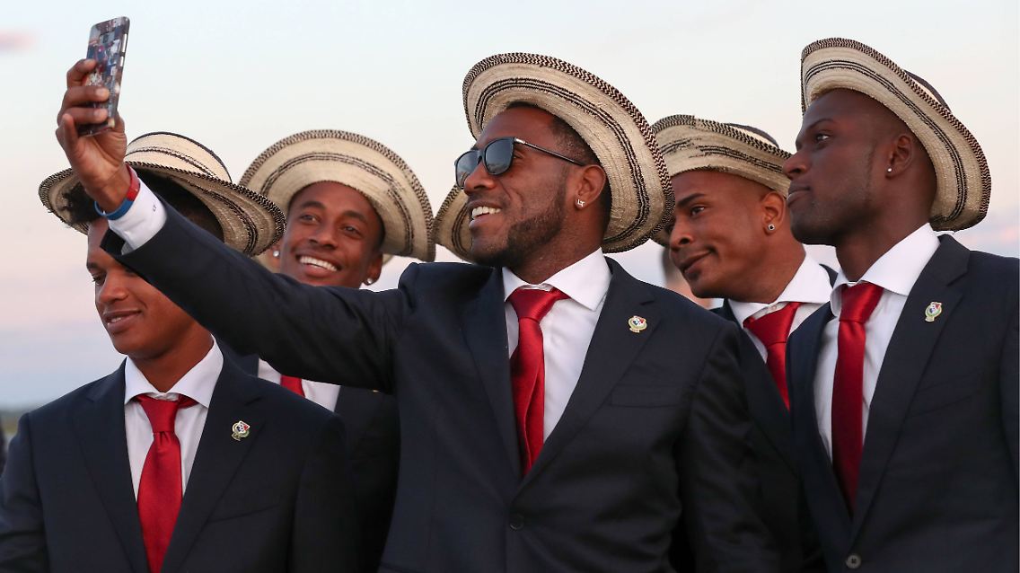 Drehen den Swag auf: die Fußball-Nationalspieler aus Panama.