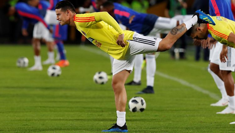 Kolumbiens WM-Rekordtorschütze James Rodriguez will auch gegen Japan knipsen.