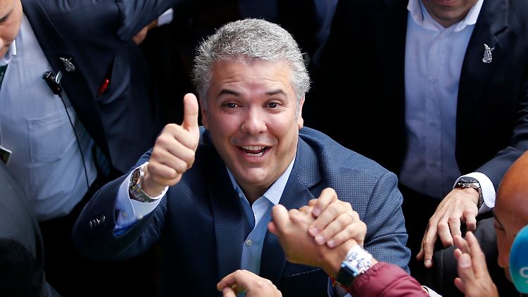 Konservativer Kandidat Iván Duque hat sich in der Stichwahl durchgesetzt.