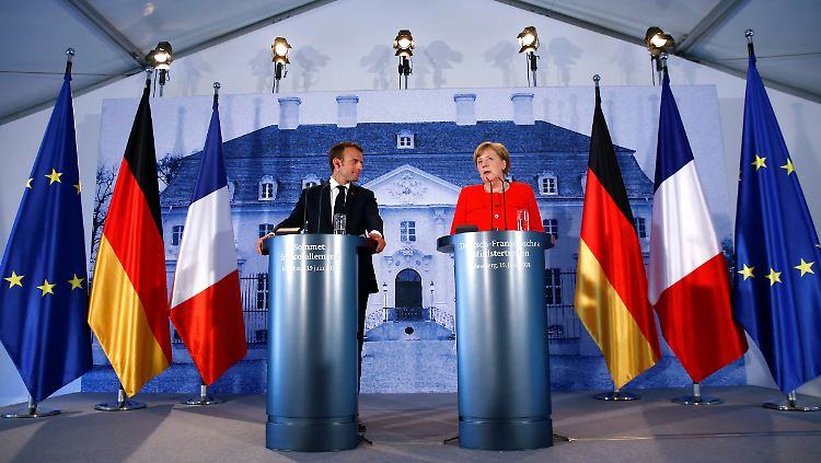 Emmanuel Macron und Angela Merkel erklärten bei einer gemeinsamen Pressekonferenz ihre Ziele für die Eurozone.