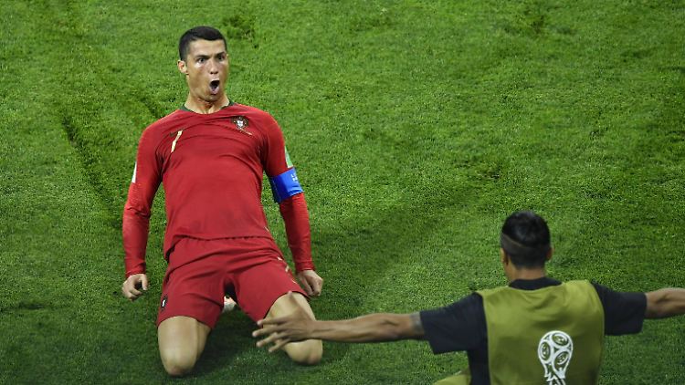 Immer wieder schön: Jubelbilder von Cristiano Ronaldo.