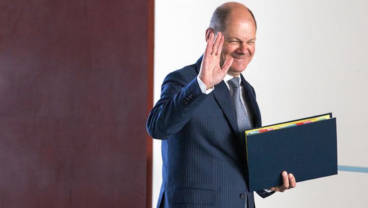 Hat Grund zur guten Laune: Bundesfinanzminister Olaf Scholz. 