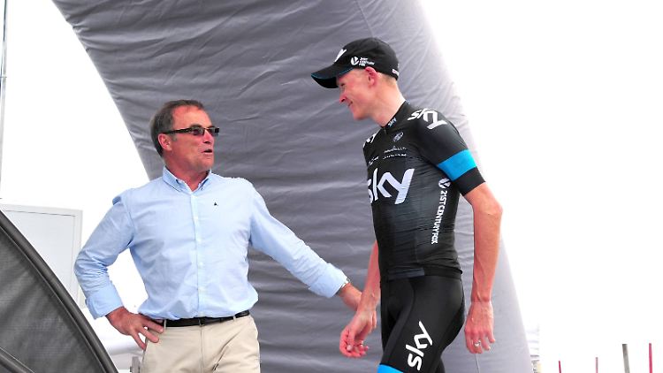 Bernard Hinault und Christopher Froome.