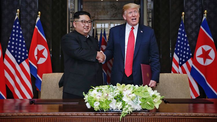 US-Präsident Trump ist davon überzeugt, dass sein "Deal" mit Kim bereits in die Tat umgesetzt wird.