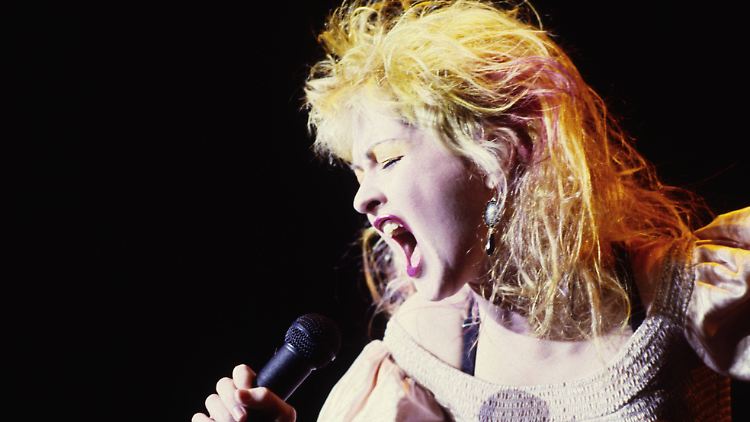 Cindy Lauper 1987 - im Jahr zuvor war ihr Album "True Colors" rausgekommen.
