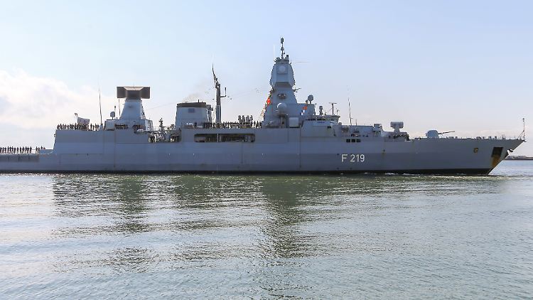 Auf der Fregatte "Sachsen" hob eine Rakete nicht ab.