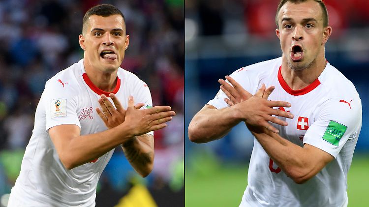 Granit Xhaka und Xherdan Shaqiri sorgen bei der Fußball-WM für politischen Ärger.