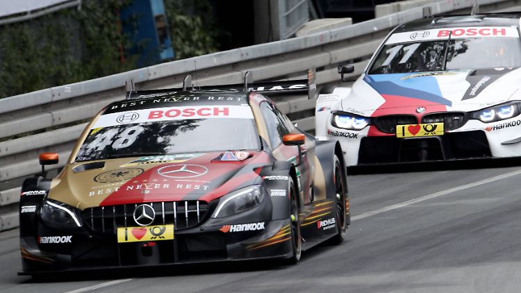 DTM-Pilot Edoardo Mortara hat in seinem Mercedes AMG auf dem Norisring einen Start-Ziel-Sieg eingefahren.