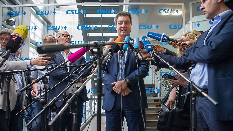 Markus Söder möchte wohl lieber Sebastian Kurz statt Angela Merkel an seiner Seite.