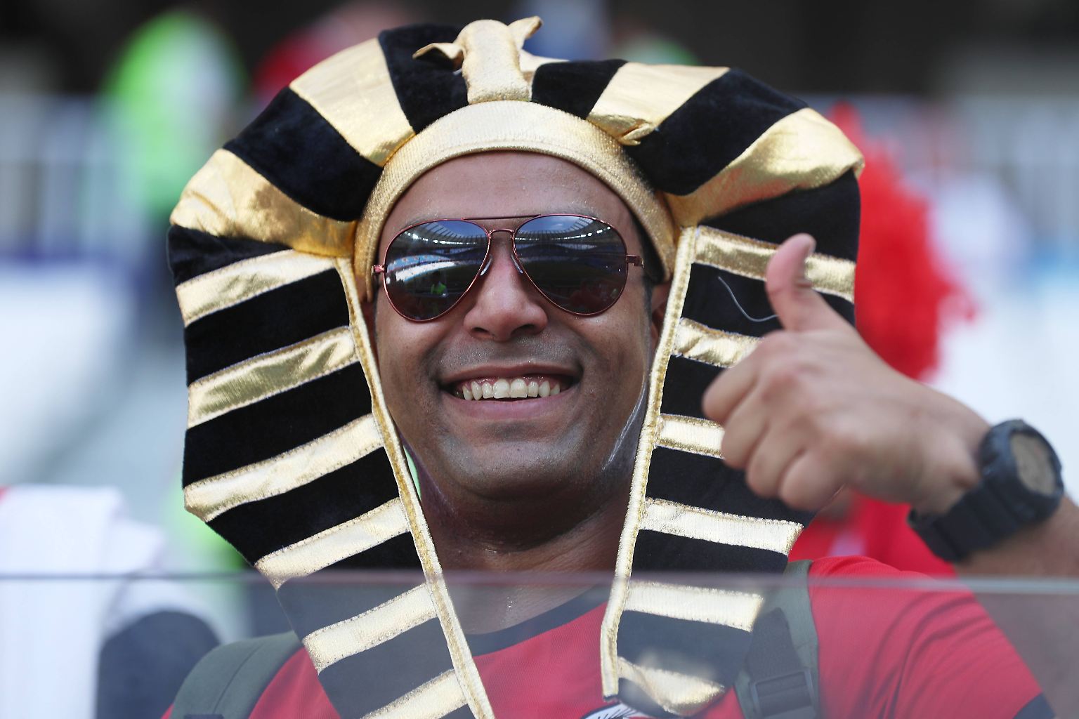 WM-Tag Nummer 12. Gute Stimmung überall. Natürlich auch bei den Ägyptern, die wieder auf einen hoffen: