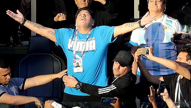 Als Legende verehrt: Diego Maradona.