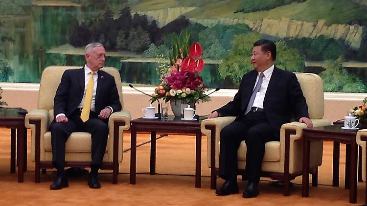 Mattis ist der erste US-Verteidigungsminister, der in der Amtszeit von Präsident Donald Trump nach China reiste.