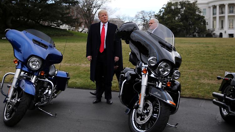 Vor einem Jahr stimmte die Chemie zwischen Donald Trump und Harley-Davidson noch. 