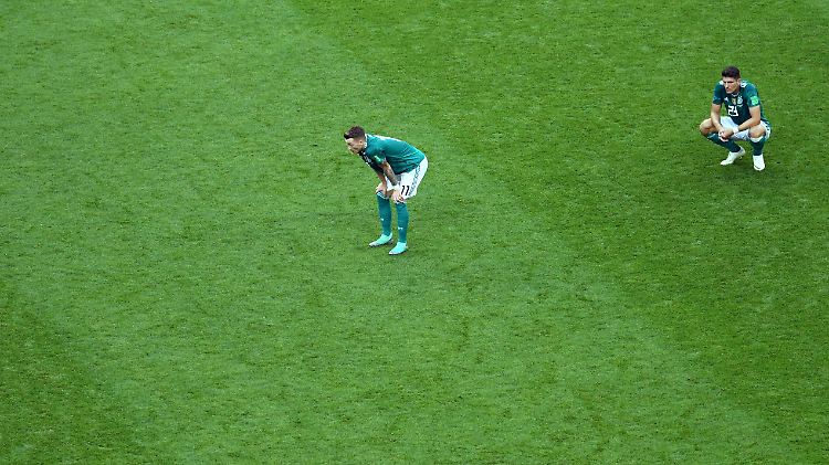 Alleine im Desaster: Die DFB-Elf hat das WM-Aus selbst zu verantworten.