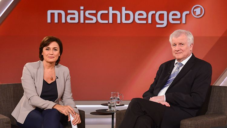 "Was plant Horst Seehofer?" will  Moderatorin Sandra Maischberger von ihrem Gast wissen. 