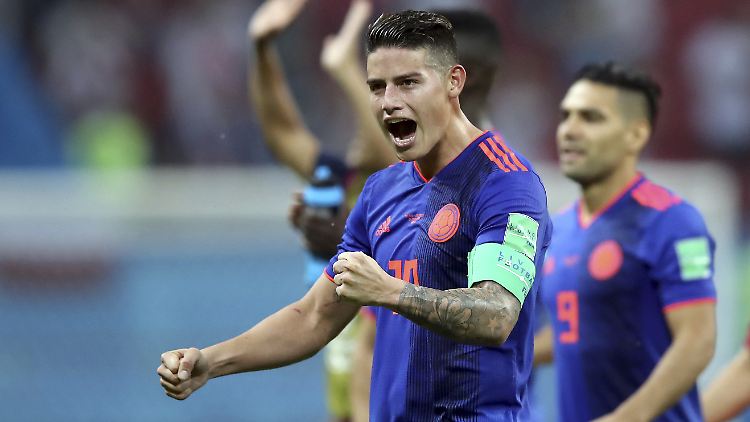 James Rodriguez war an zehn der vergangenen 14 WM-Toren Kolumbiens direkt beteiligt.
