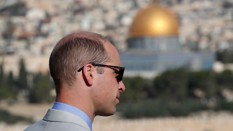"Niemals wurden Hoffnung und Versöhnung mehr gebraucht", sagte Prinz William in Jerusalem.