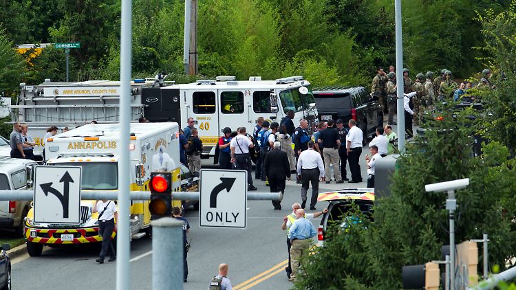 In der Redaktion der "Capital Gazette" in der US-Stadt Annapolis sind mindestens fünf Menschen erschossen worden.