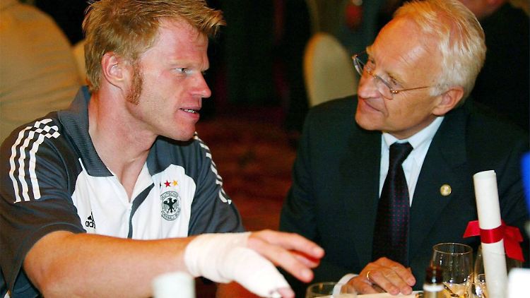 Ein legendäres Interview mit fachkundigem Politiker: Edmund Stoiber (r.) und Kahn.