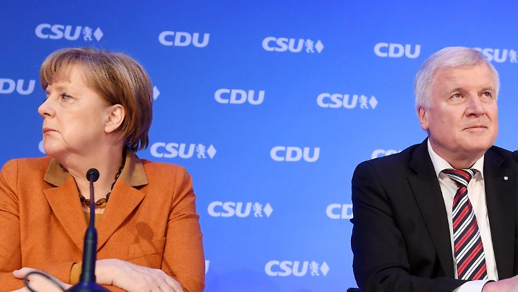 Heute soll die Entscheidung fallen: Kommt es zum Bruch zwischen CDU und CSU? (Hier Kanzlerin Angela Merkel und Horst Seehofer bei einem gemeinsamen Auftritt im Frühjahr 2017).